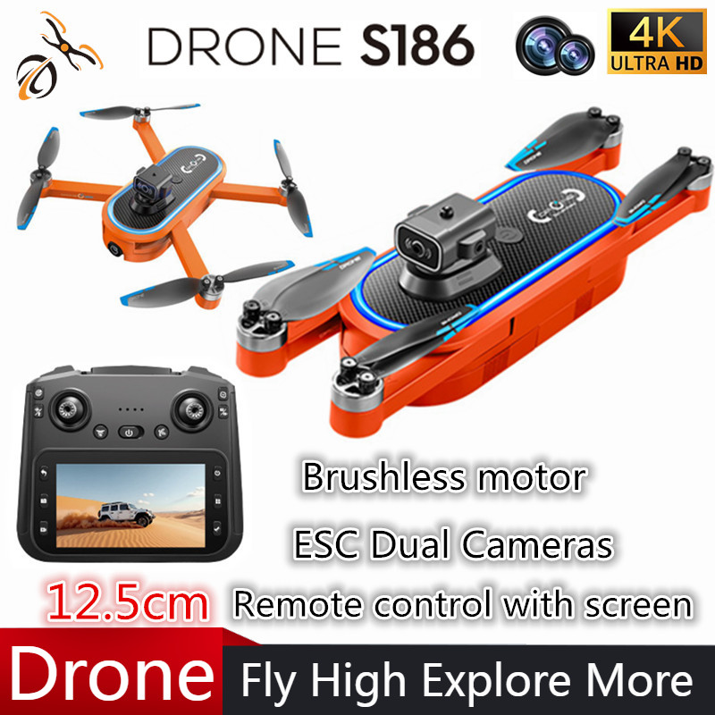 Drone Rc Cable - Dron 2025 S186 Profesjonalny 4K HD