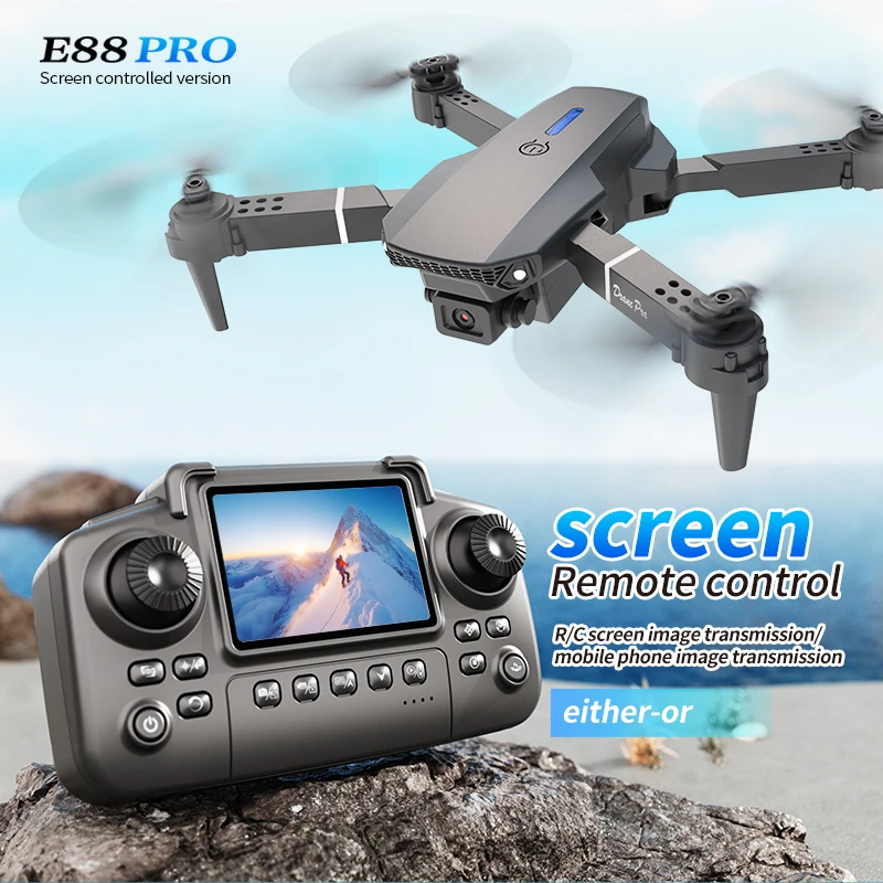 Drone Rc Cable - Profesjonalny dron E88 PRO z ekranem