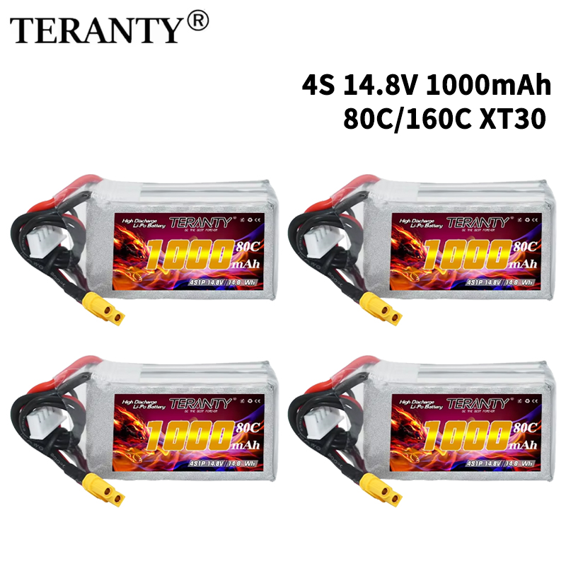 Drone Rc Board - TERANTY 4S 1000mAh 14.8V 80C/160C Bateria