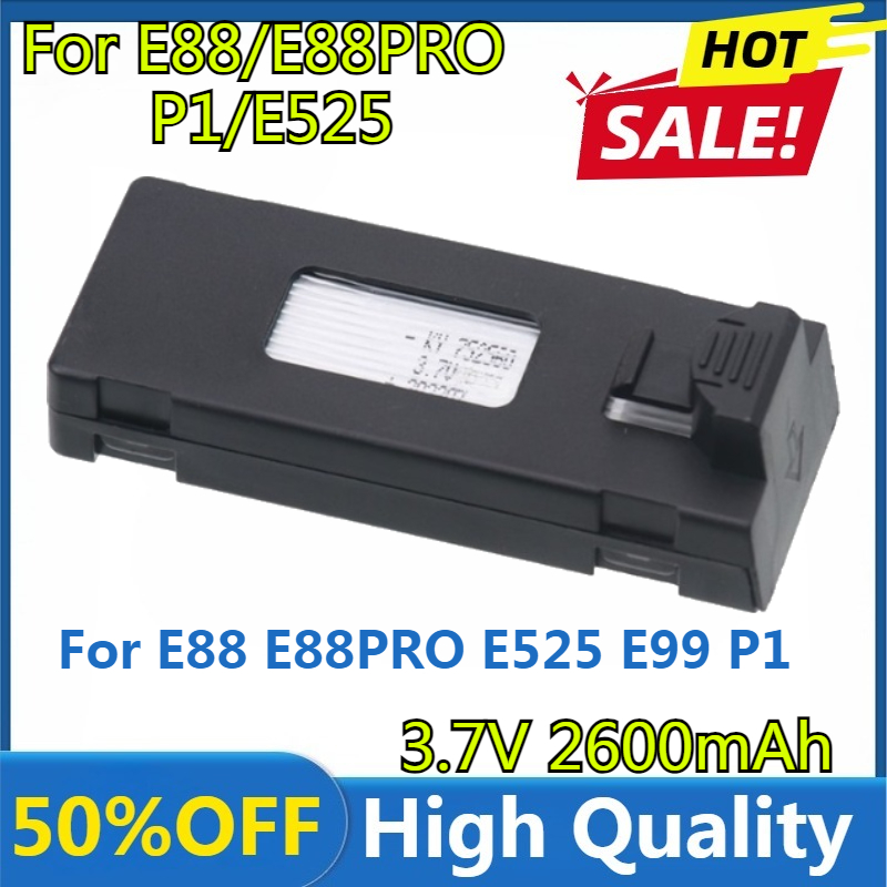 Drone Rc E88 Pro - Bateria E88 3.7V 2600mAh Lipo do