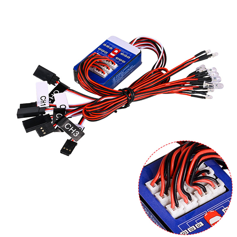 Drone Rc Bolide - Zestaw oświetlenia RC 12 LED, inteligentne