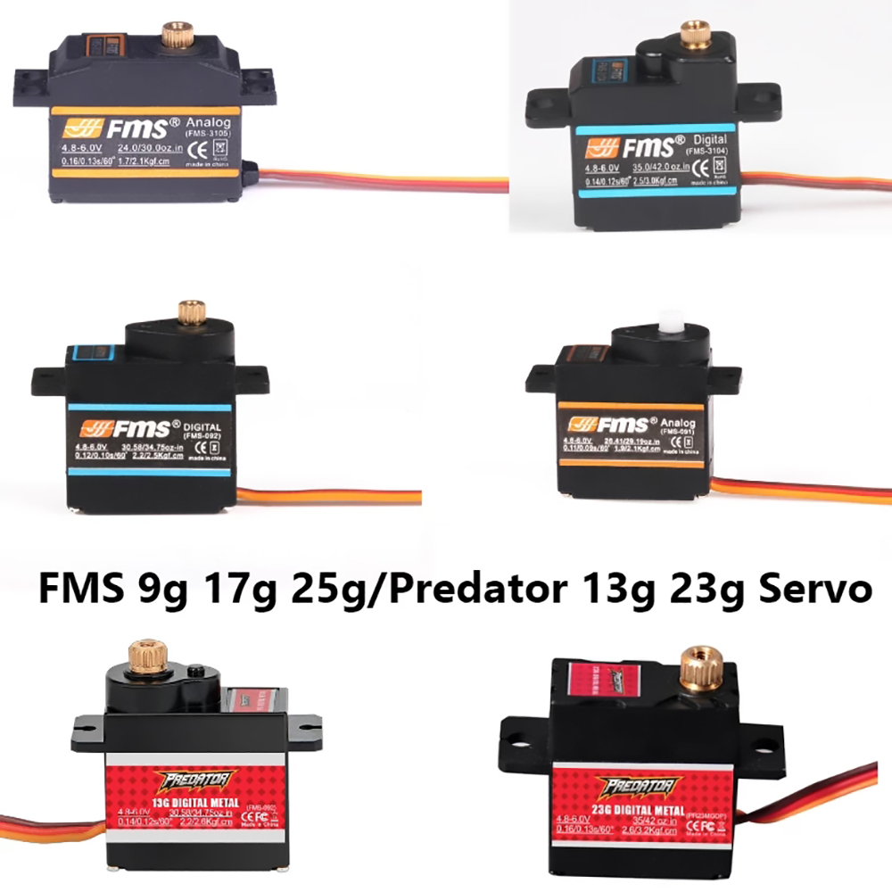 Drone Avion Rc - FMS Serwo 9g 17g 25g 13g