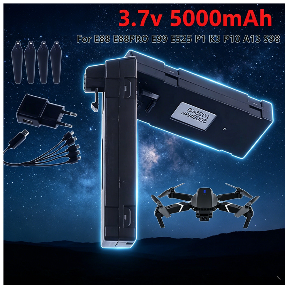 Akumulator litowo-jonowy 3.7V  – Drone Rc E88 Pro recenzja i cena