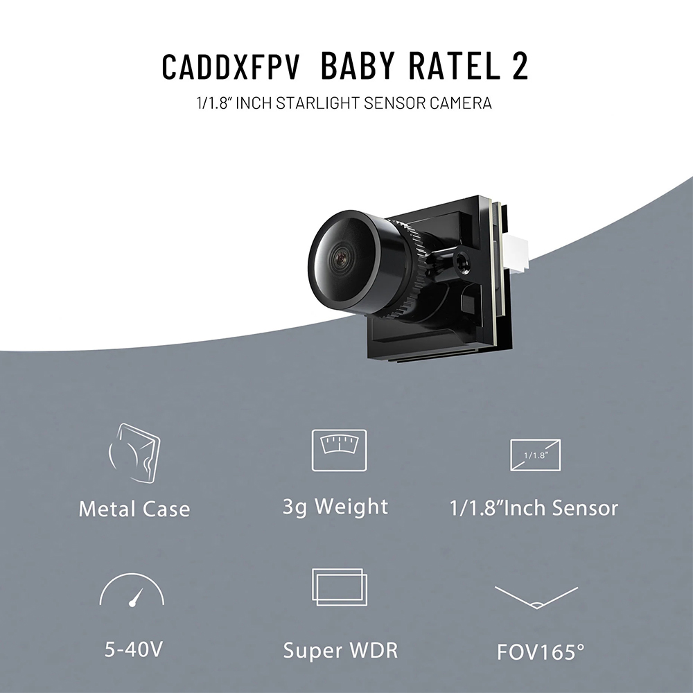 Kamera CADDX Micro FPV Ratel 2 – Drone Rc Camera recenzja i cena