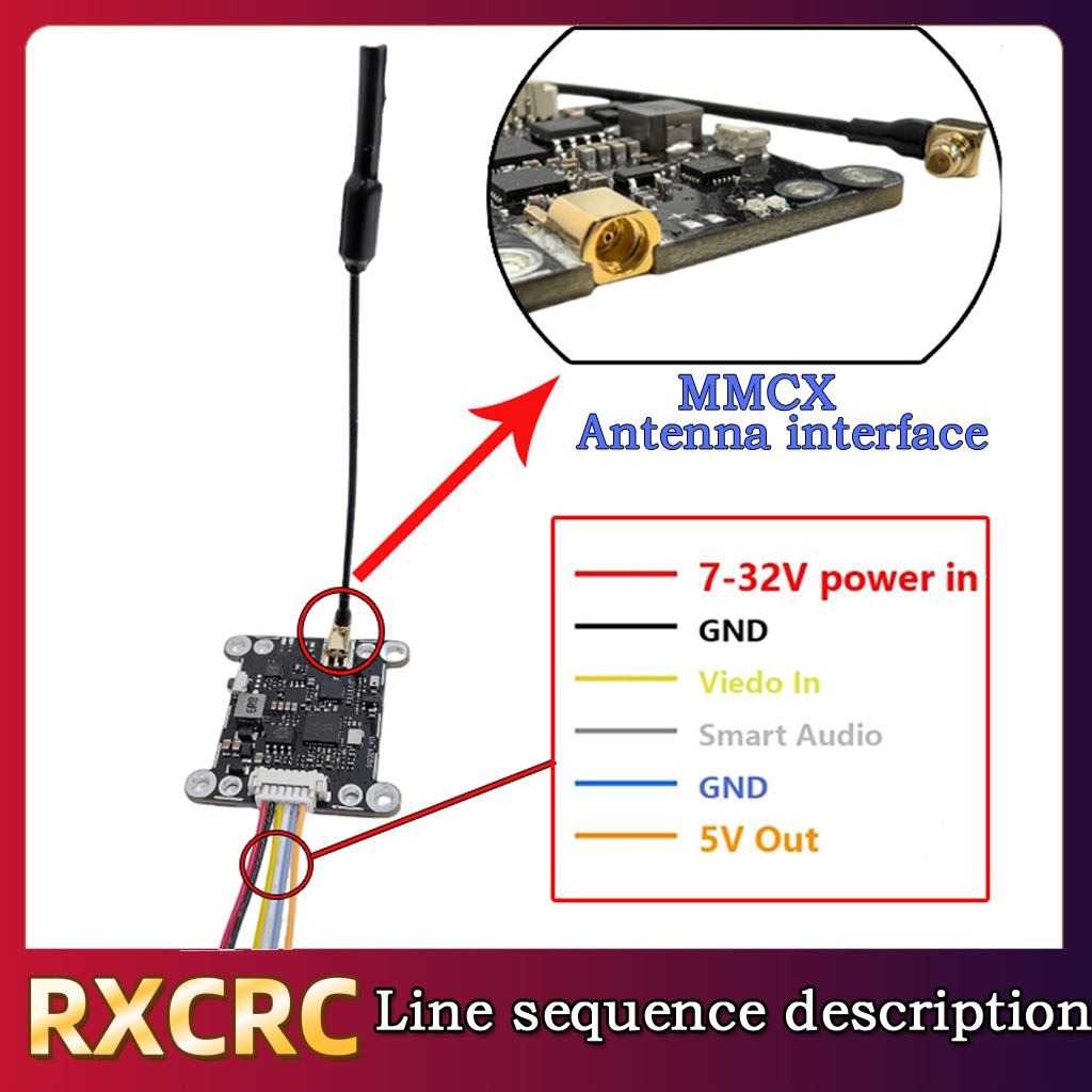 Moduł RXCRC 5.8G 48CH 1.6W VTX – Drone Rc Camera recenzja i cena