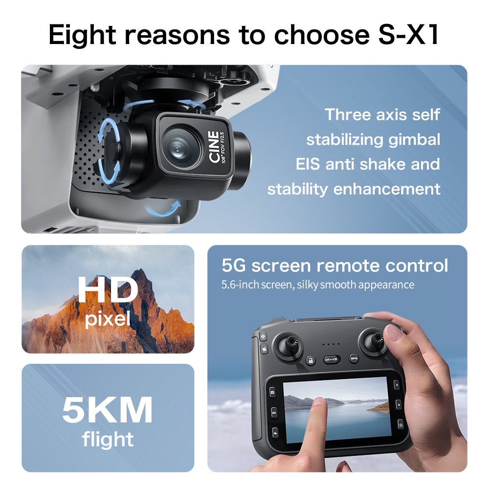 Oryginalny dron S-X1 8K HD Pro – Drone Vera Rc recenzja i cena