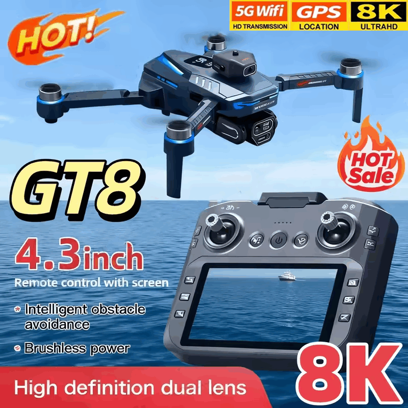 Dron GT8 z kamerą 8K HD, 5G WI – Drone Rc Price recenzja i cena