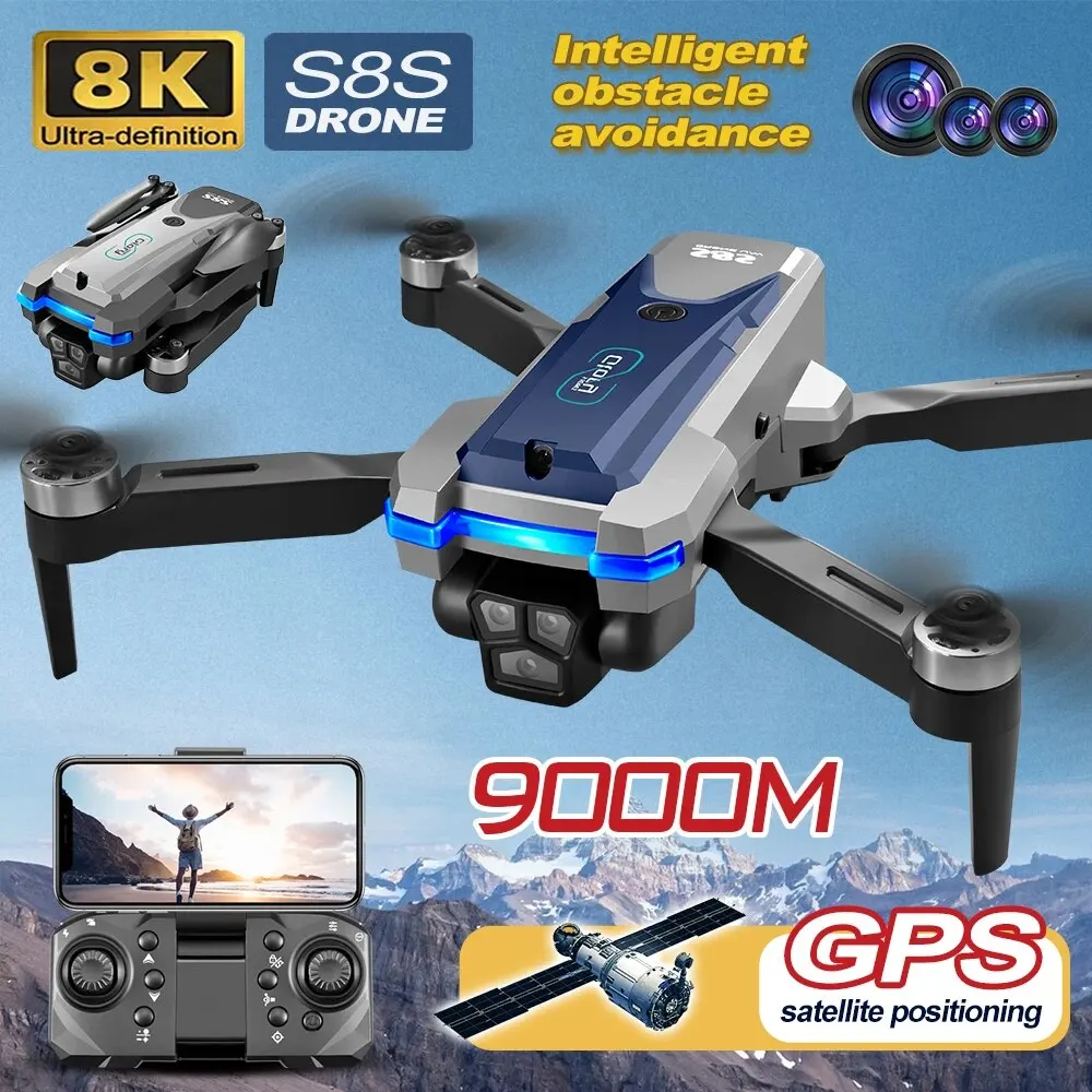 S8S GPS Drone 5G Wifi 8K HD Du – Drone Rc Cable recenzja i cena